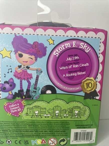 Mini Lalaloopsy Storm E. Sky 3" Figure w/Pet and Accessories NEW Ages 3+ - Picture 7 of 9